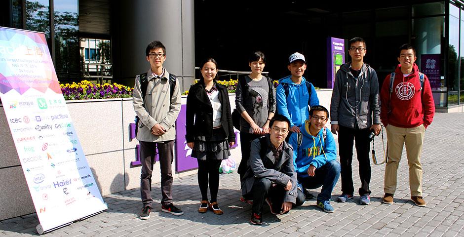 250 of the world's top student programmers competed in HackShanghai, a 24-hour coding marathon. November 15-16, 2014. (Photo by Sunyi Wang)