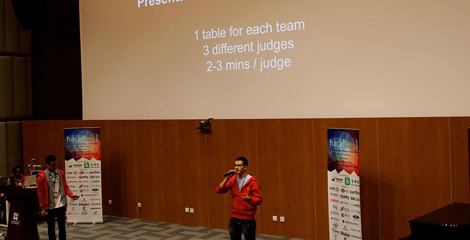 250 of the world's top student programmers competed in HackShanghai, a 24-hour coding marathon. November 15-16, 2014. (Photo by Sunyi Wang)