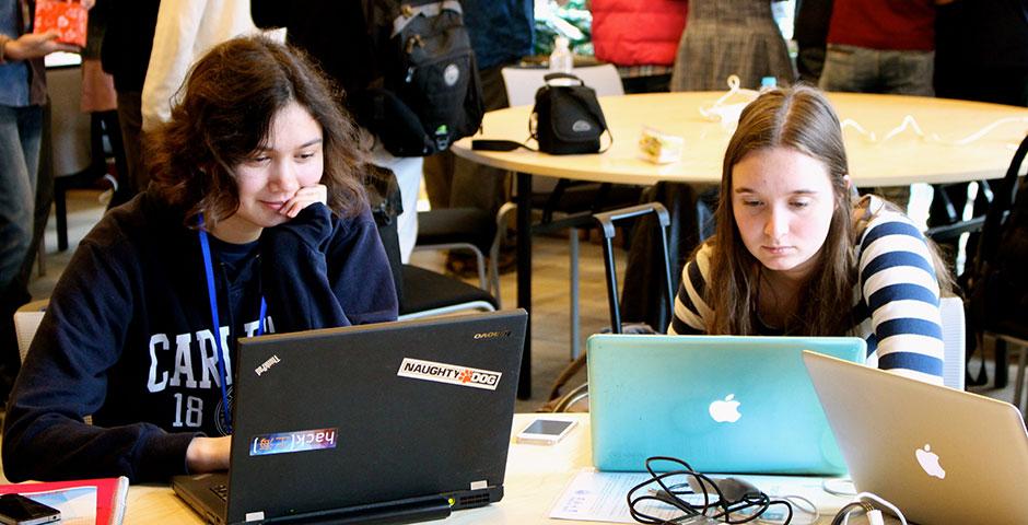 250 of the world's top student programmers competed in HackShanghai, a 24-hour coding marathon. November 15-16, 2014. (Photo by Sunyi Wang)