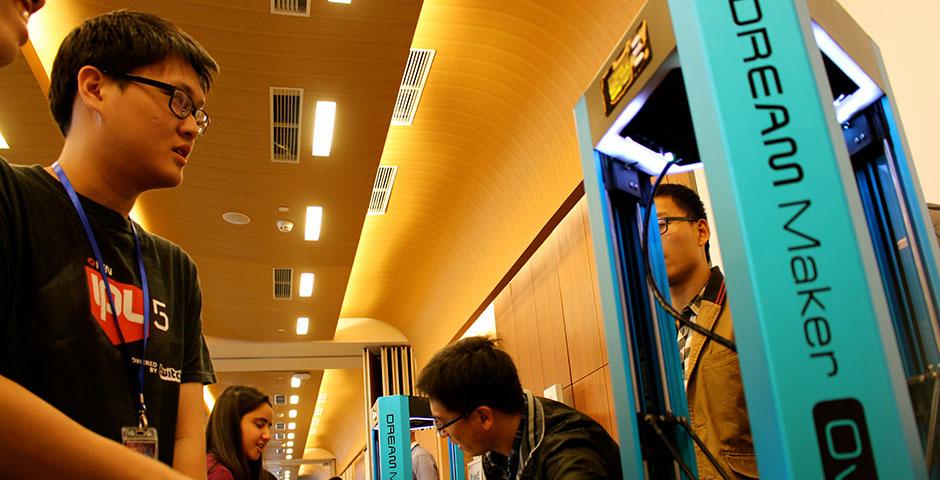 250 of the world's top student programmers competed in HackShanghai, a 24-hour coding marathon. November 15-16, 2014. (Photo by Sunyi Wang)