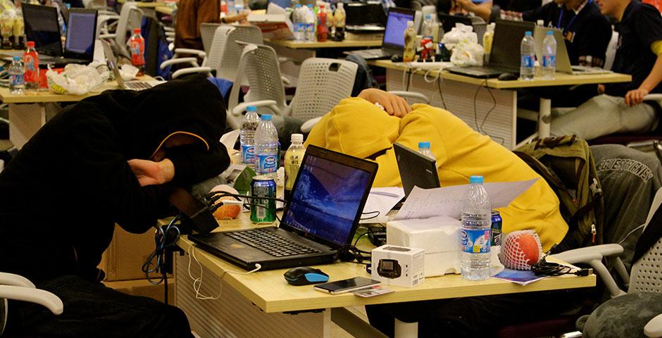 250 of the world&#039;s top student programmers competed in HackShanghai, a 24-hour coding marathon. November 15-16, 2014. (Photo by Sunyi Wang)