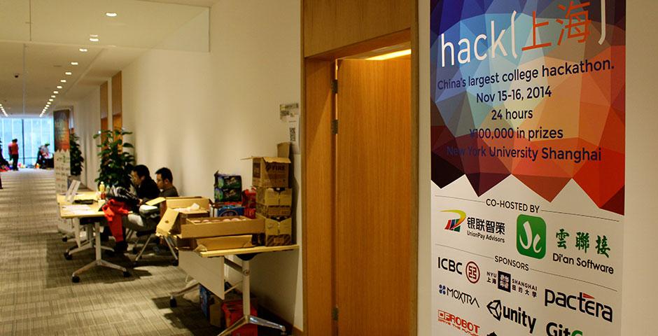 250 of the world's top student programmers competed in HackShanghai, a 24-hour coding marathon. November 15-16, 2014. (Photo by Sunyi Wang)