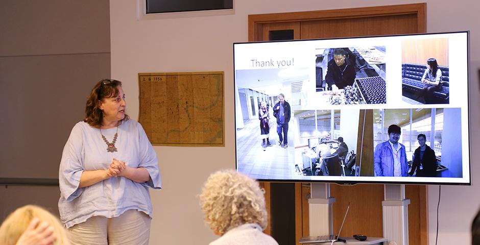 The Assistive Technology Workshop, held March 12 and 13, highlighted devices that can provide those with special needs additional convenience for a variety of tasks and featured a number of industry specialists, as well as the greater NYU Shanghai community. (Photo by: NYU Shanghai)