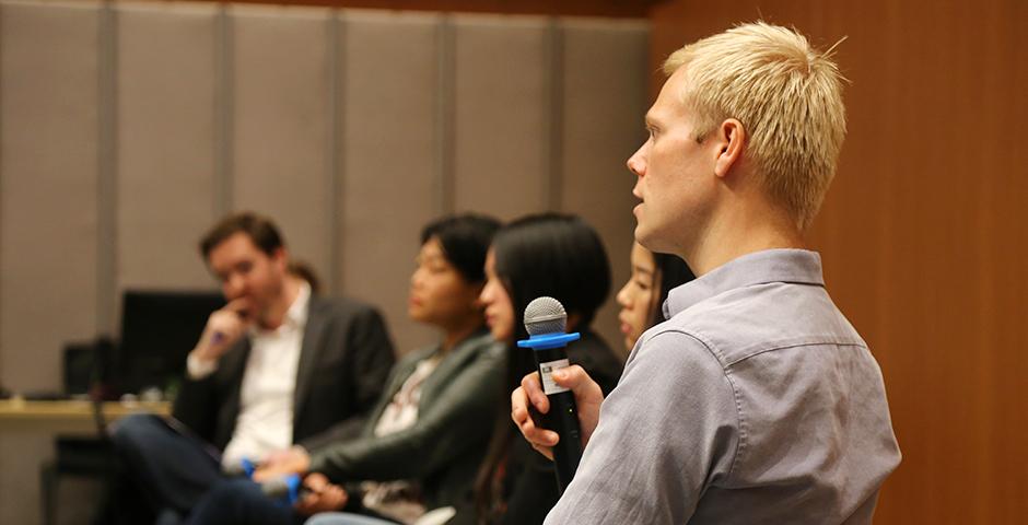 The NYU Shanghai student-organized Sustainable Development Conference on April 16 brought together industry leaders for discussions on factoring external costs into business decisions. (Photos by: Sevi Reyes)
