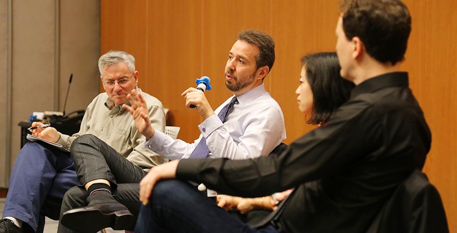 The NYU Shanghai student-organized Sustainable Development Conference on April 16 brought together industry leaders for discussions on factoring external costs into business decisions. (Photos by: Sevi Reyes)