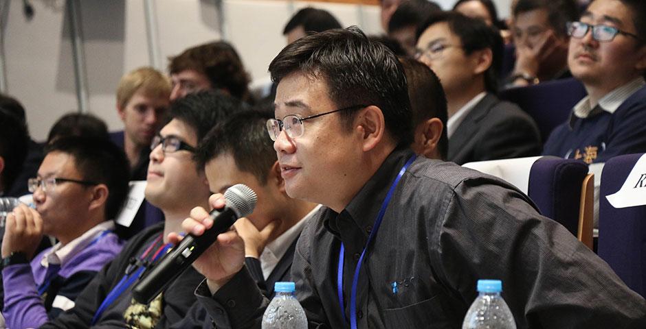 250 of the world's top student programmers competed in HackShanghai, a 24-hour coding marathon. November 15-16, 2014. (Photo by Kadallah Burrowes)