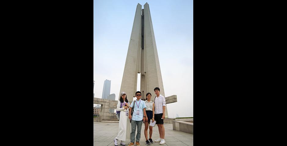 Find the Monument to the People's Heroes? Challenge complete (Photo by: NYU Shanghai)