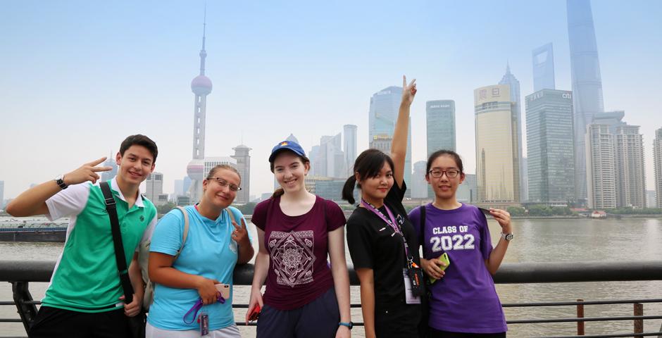 Take a snapshot of Pudong from The Bund: Every NYU Shanghai student has one of these! (Photo by: NYU Shanghai)