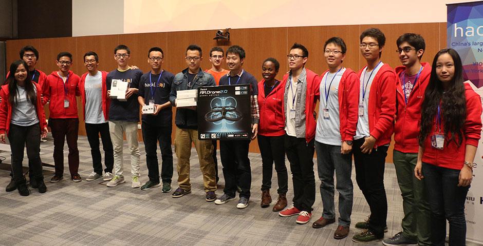 250 of the world's top student programmers competed in HackShanghai, a 24-hour coding marathon. November 15-16, 2014. (Photo by Kadallah Burrowes)
