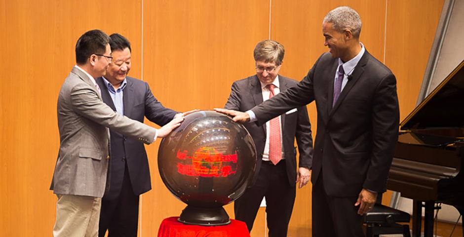 Inauguration of NYU Shanghai - Pudong Forum on Economics, Business, and Finance, October 27, 2014. (Photo by Anna Perez)