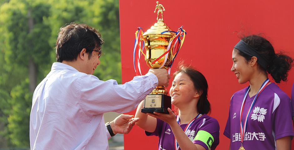 NYU Shanghai&#039;s Women&#039;s Soccer team has won the Shanghai Intercollegiate League table for the first time, after beating rival team USST 1-0.
