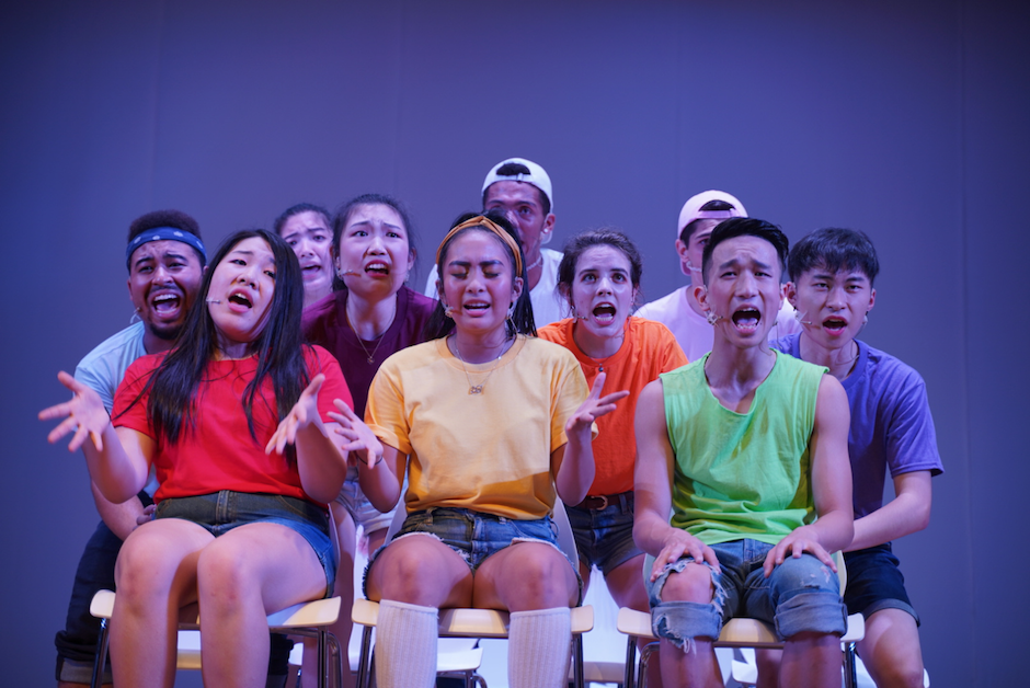 September 11: NYU Shanghai upperclassmen took to the stage at East China Normal University for the Reality Show, a musical performance and NYU tradition.