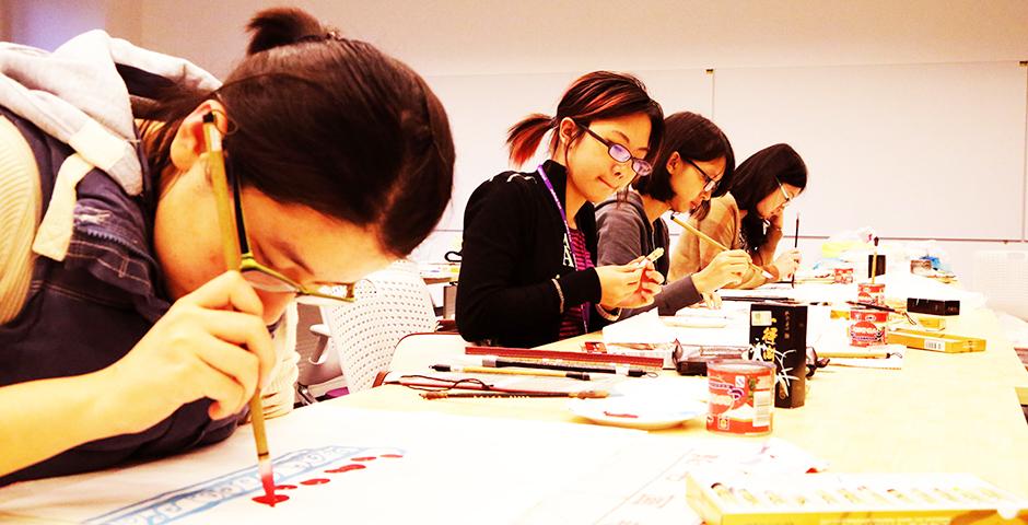 Chinese Painting Class, October 22, 2014. (Photo by Annie Seaman)