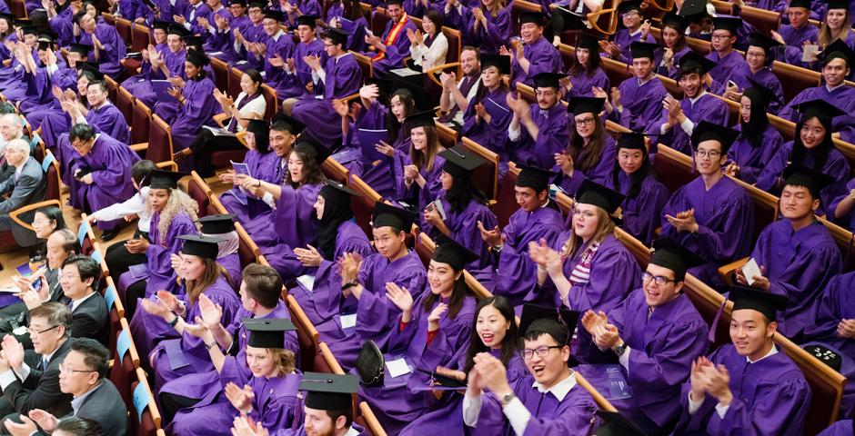 On Sunday, May 28, the NYU Shanghai community gathered to celebrate the conferral of degrees to the graduating class of 2017 at the Oriental Arts Center. (Photos by: NYU Shanghai)