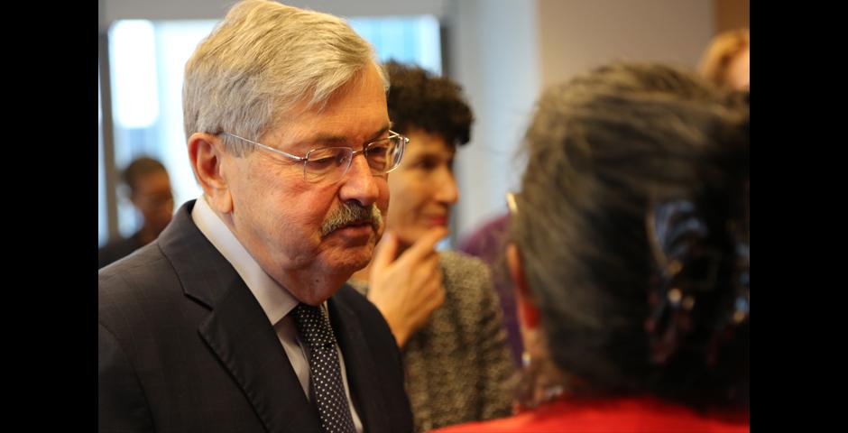 Branstad also encouraged more Americans to come to China: “This is an exciting, dynamic, and changing place,” he said, noting that his own daughter had decided to come teach and live in China with her young family for a while. “You have to have a sense of adventure, but wow - what an opportunity!”