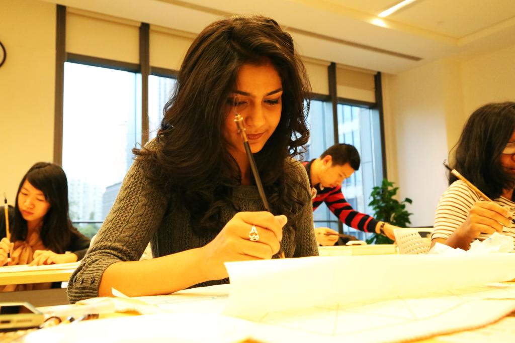 Chinese Painting Class, October 22, 2014. (Photo by Annie Seaman)