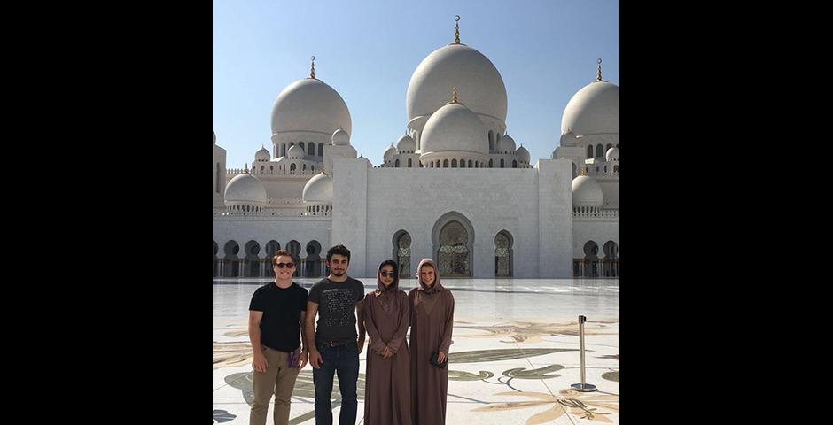 No. 4: #Changetheworld - Six NYU Shanghai students spoke up at the Change the World Model United Nations Conference in Abu Dhabi. They participated in the Security Council Counter Terrorism Committee and UN Office of Drugs and Crimes, representing Sweden, France and Ethiopia. Photo by: Justin Zotos