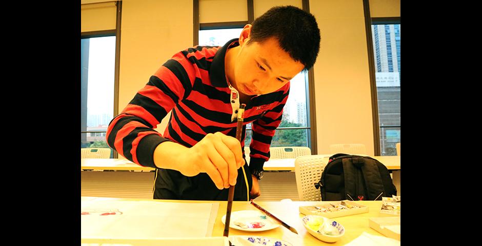 Chinese Painting Class, October 22, 2014. (Photo by Annie Seaman)