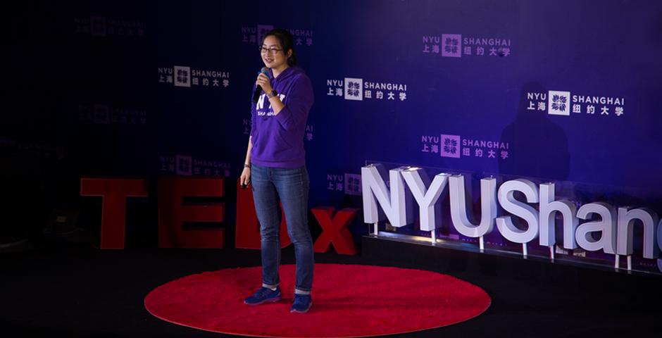 Zhao Chang, a Schwarzman Scholar at Tsinghua University and former teaching fellow at NYU Shanghai, closed the conference with a call to break the boundary between academia and rest of society. Zhao looked back at her teaching experiences at NYU Shanghai, and advised students to keep an open mind toward career choices, exploring possibilities “from academia to anywhere.”