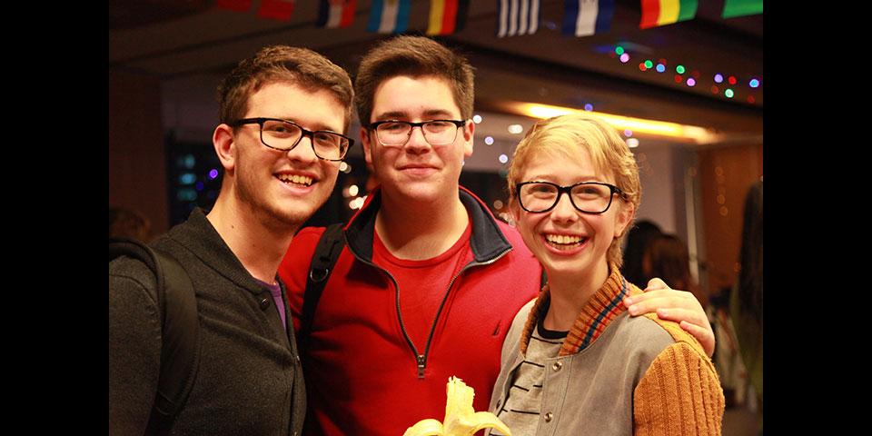 Students explore NYU&#039;s global sites at the World Bazaar. November 13, 2014. (Photo by Kylee Madison Borger)