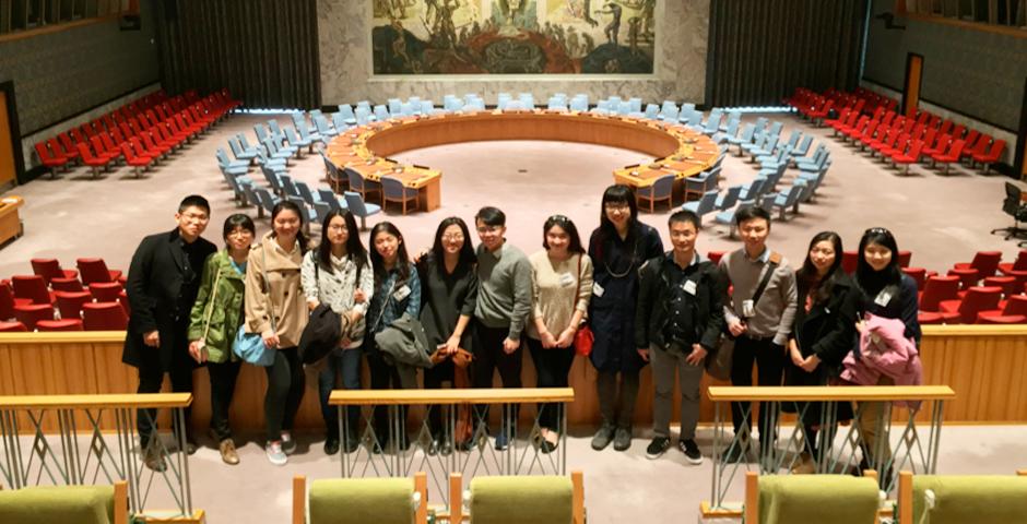 From March to May, NYU Shanghai students currently studying abroad in New York made group visits to the U.N. Headquarters arranged by ECNU alumni. Students were presented with the opportunity to meet with Chinese staff and learned about how they could apply for internships at the U.N. (Photos by: NYU Shanghai)