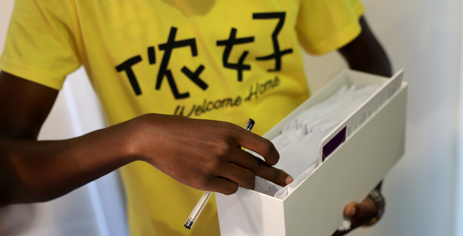 Students from 47 countries around the world moved into their new home at Jinqiao residence today. Here are some of our favorite moments from an at times very wet Move-In Day! (Photo by: Jia Li )