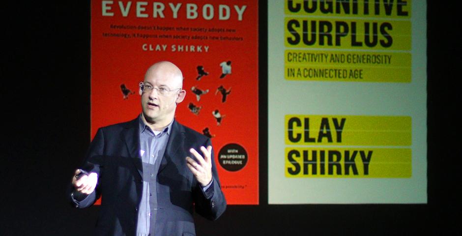 NYU Shanghai Professor Clay Shirky addressed an audience of about 300 in the southwestern Chinese city of Chengdu on the social and economic effects of knowledge sharing. In a public talk on May 6 organized by Luxelife magazine, Shirky explained that sharing,  especially through social media, can be effective and powerful in creating community bonds, improving clarity and reducing transaction costs. (Photos courtesy: Luxelife)