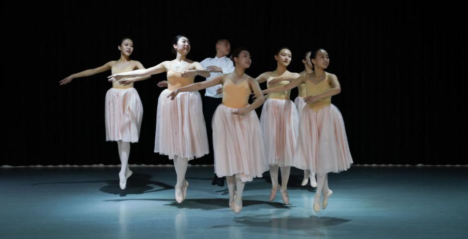 Ballet students defy gravity in their performance of “Dance of the Hours” as choreographed by by Marius Petipa from Coppélia by Leo Delibes.