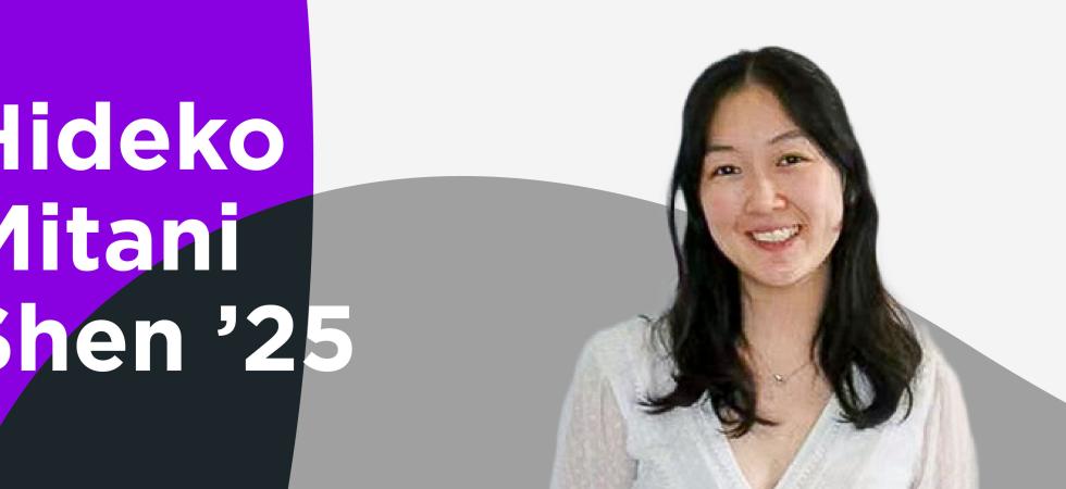 A photo of Hideko Shen '25, winner of the Humanity in Action Fellowship