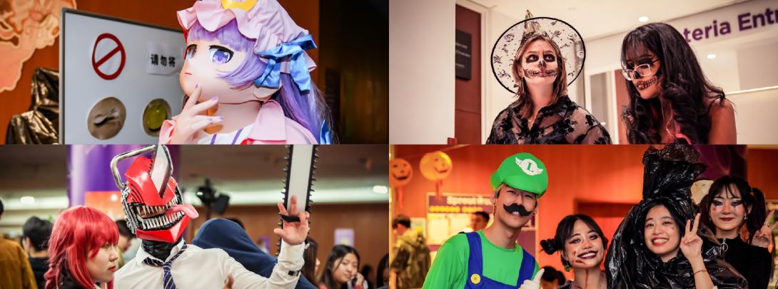 A collage of Halloween costumes